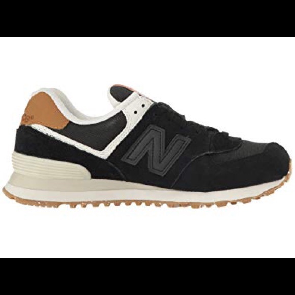 new balance 574 nubuck black